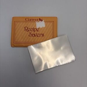 Recipe Savers - 1 Package 59 Sleeves -‎ Vintage Current Recipe Pouches 3" x 5"